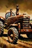 Placeholder: painting of a Big M tractor