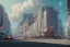 Placeholder: a highly detailed matte painting of buildings with billboards and neonsigns, crowded, by studio ghibli, makoto shinkai, by artgerm, by wlop, by greg rutkowski, octane render, volumetric lighting, volumetric clouds, global illumination, sss, hdr, uhd, 4k resolution, vivacity colors, trending on artstation, masterpiece