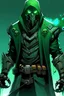 Placeholder: Sick looking villain that has a cool green combo with pistols for hands