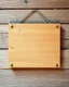 Placeholder: Blank empty wooden rustic sign board. Ai Generated Images