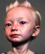 Placeholder: Tilda swinton toddler, full body, shoe, dress, soft skin, dramatic lighting, hyper realistic