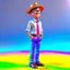 Placeholder: 3D, cartoon, Gustavo Petro, full body, shoes, hat