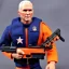 Placeholder: Mike Pence GI Joe toy Doll space force uniform orange guns