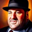 Placeholder: Ultra detailed fullbody Portrait in oil on canvas of James Gandolfini ,extremely detailed digital painting,ultrarealistic skin,intense stare, extremely detailed face, crystal clear eyes, mystical colors ,perfectly centered image, perfect composition, rim light, beautiful lighting,masterpiece ,8k, stunning scene, raytracing, anatomically correct, in the style of Simon Bisley and Ohrai Noriyoshi and robert e howard and Steve Jung and Wizyakuza and uncannyknack.