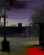 Placeholder: A purplish black ominous park in a shadow realm painted by Mark Rothko