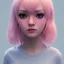 Placeholder: girl look beautiful, eyes like ocean blue, short hair, smile, 8k, rtx, eyebrows like serious, facing left, real, cute, angry expression, tsundere, hyper realistis, hyper details, color schema aesthetic, full body