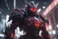 Placeholder: grendel in 8k solo leveling shadow artstyle, ice white old 1960robot them, red neon effect, full body, apocalypse, intricate details, highly detailed, high details, detailed portrait, masterpiece,ultra detailed, ultra quality