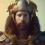 Placeholder: dramatic portrait of a barbarian, a barbarian, wearing a helmet and jewelry, finely detailed, intricate design, beautiful light, Cinematic lighting. 85mm, f1.4, V-ray, octane render, unreal engine, ultra sharp, 8k, trending on CGSociety, caustics --testp --ar 9:16 --upbeta