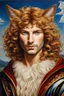 Placeholder: Portret the catman hombre gato óleo sobre lienzo estilo Sandro Boticelli calidad ultra hiperdetallado