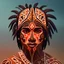 Placeholder: Australian Aboriginal, Indigenous Australian, artwork, 2D, digital art, celebration, illustration, ultra detailed, Australia, 8K, cinematic, symbols, dot art, brown and red and orange