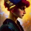 Placeholder: hyperdetailed oil on canvas, portrait of a punk rock alternative tough skater girl, detailed face, depth of field, Octane Render, by Maxfield Parrish, Alphonse Mucha, Remedios Varo art, Edmund Dulac, Robyn Chance art, Alex Maleev art, Luigi Spanò, chelzart; 16K, subtractive lighting, romanticism, poster art