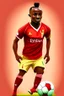 Placeholder: Sadio Mane football player 2d cartoon