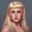 Placeholder: Portrait of sassy blonde warrior