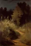 Placeholder: Night, weeds, pudle, auguste oleffe and friedrich eckenfelder impressionism paintings