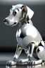 Placeholder: A robotic dog with an Apple logo called “iBots”, suggesting it’s made from an Apple product’s casing. Its glossy white and silver limbs are mechanically jointed, reflecting a scarabet’s anatomy. The design is a creative fusion of technology and organic form, compactly labeled “ibots.” Hyper detailled, hyper realistic, 4K, sharp render