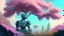 Placeholder: Paint, Pastel, Robotic World, everything is robotic even the trees and flowers everythibg