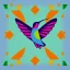 Placeholder: hummingbird geometric abstract