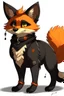 Placeholder: black orange furry fox anthro