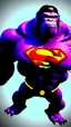 Placeholder: king Kong/Superman/thanos hybrid,The image should be highly detailed and have accurate lighting and shadows to create a realistic appearance. The object or scene is positioned in a visually pleasing and balanced composition, angle from above --Ambient Occlusion --Anti-Aliasing FKAA --TXAA --RTX --SSAO --OpenGL-Shaders --Post Processing --Post-Production --Cell Shading --Tone Mapping --insanely detailed and intricate --hyper maximalist --dynamic pose --photography --volumetric --ultra-