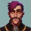 Placeholder: Portrait of a 35 year old funny warlock