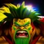 Placeholder: Ultra detailed fullbody Portrait in oil on canvas of Street Fighter- Blanka,extremely detailed digital painting,ultrarealistic skin,intense stare, extremely detailed face, crystal clear eyes, mystical colors ,perfectly centered image, perfect composition, rim light, beautiful lighting,masterpiece ,8k, stunning scene, raytracing, anatomically correct, in the style of Simon Bisley and Ohrai Noriyoshi and robert e howard and Steve Jung and frank frazetta.