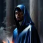 Placeholder: ultra realistic illustration, man in a dark blue hood, with black hair, mysterious, poker man, highly detailed, digital painting, artstation, concept art, smooth, sharp focus, illustration, art by artgerm and greg rutkowski and alphonse mucha