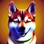 Placeholder: shiba inu surrounded by floating orbs