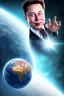 Placeholder: Elon musk holding planet earth in his hands and laughing