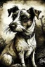 Placeholder: Jack Russell in the style of Arthur rackham