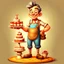 Placeholder: a cartoon character thirty years old confectioner , an ultrafine detailed painting by senior character artist, featured on polycount, sots art, artstation hd, 2d game art, behance hd