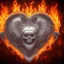 Placeholder: Heart on fire