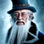 Placeholder: Portrait of a 90 year old warlock like Albus Dumbledore, Gandalf, Merlin, Sherlock Holmes and Mary Poppins by Jim Kay