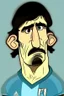 Placeholder: Alejandro Garnacho Argentine football player ,cartoon 2d