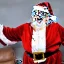 Placeholder: Santa laughing spreads his wings