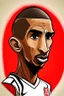 Placeholder: Talisca Brazilian football player cartoon 2d