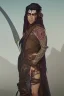 Placeholder: long haired warrior with tribal tattoos and cloak