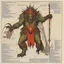 Placeholder: ConceptSheet: AD&D monster mezzodaemon, with statistics [by Moebius]