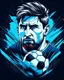 Placeholder: edit a design for messi shot ball for T-shirt