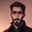 Placeholder: Portrait of a 30 year old warlock like Jake Gyllenhaal, Sherlock Holmes and Mary Poppins