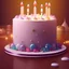 Placeholder: Very beautiful and very nice magic birthday cake, 4K, 8K