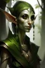 Placeholder: green-skinned elf