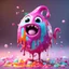 Placeholder: ((gooey melting creature)), Pixar style, 3D character, animated realism, fluid form, ((dripping bubblegum goo-like body)), adorable and cute, photorealistic cg, concept art, vibrant colours, standing, ((fun scary)) highly detailed, soft diffused lighting, stylised and expressive, wildly imaginative, coloured sprinkles, glazed marshmallows, chocolate toppings, smooth texture, cgsociety, pop surrealism, Recursive ray tracing, high fidelity, Houdini FX, mantra renderer