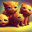 Placeholder: multiple gingerbread kittens, gumdrop eyes, vibrant, ball of yarn, 8k resolution, centered, high-quality, fine-detail, digital art, detailed matte, volumetric lighting, illustration, 3D octane render, brian froud, howard lyon, greg rutowski, George Grie