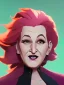 Placeholder: Portrait of a 30 year old strange witch like Bette Midler