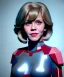 Placeholder: Artist, young jane fonda, 15 years old, android woman, sweet, clean skin, short hair, circuits, ghost in the shell, latex coat, feather, cyber punk, neon, bamboo, blood, portrait, studio photo, unreal engine 5, soft color, 16 bit, god lights, ray tracing, RTX, lumen lighting, ultra deatail, volumetric lighting, 3d, finely drawn, hd.