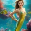 Placeholder: mermaid rising swimming, realistic, beautiful woman, high definition, 8k