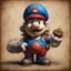 Placeholder: super mario in the style of leonardo da vinci