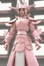 Placeholder: 3d render, a women wearing pink samurai armours, close-up shot --ar 9:16 --ar style raw