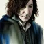 Placeholder: high-quality, fine-detail close-up watercolor of young Alan Rickman as Severus Snape, portrait, stunning, beautiful, 8k resolution, intricate, digital art, hyper realistic, photorealistic, volumetric lighting,brian froud, howard lyon, selina french*, anna dittmann, annie stokes, lisa parker, greg rutowski