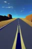 Placeholder: road shader from shadertoy